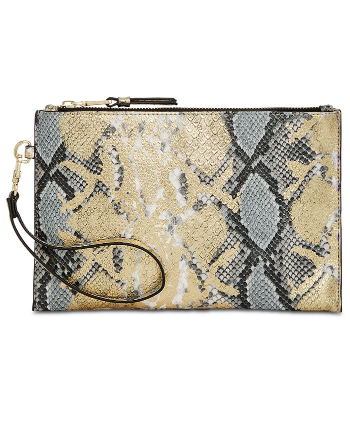 INC International Concepts I.N.C. Glam Snake Party Wristlet Clutch