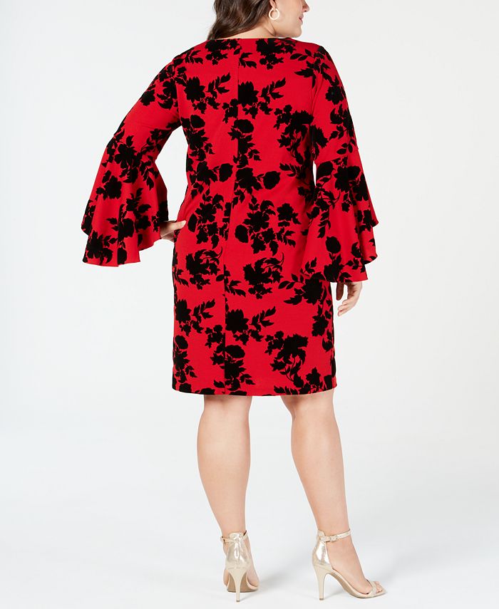 Msk Plus Size Bell Sleeve A Line Dress Macys 7709