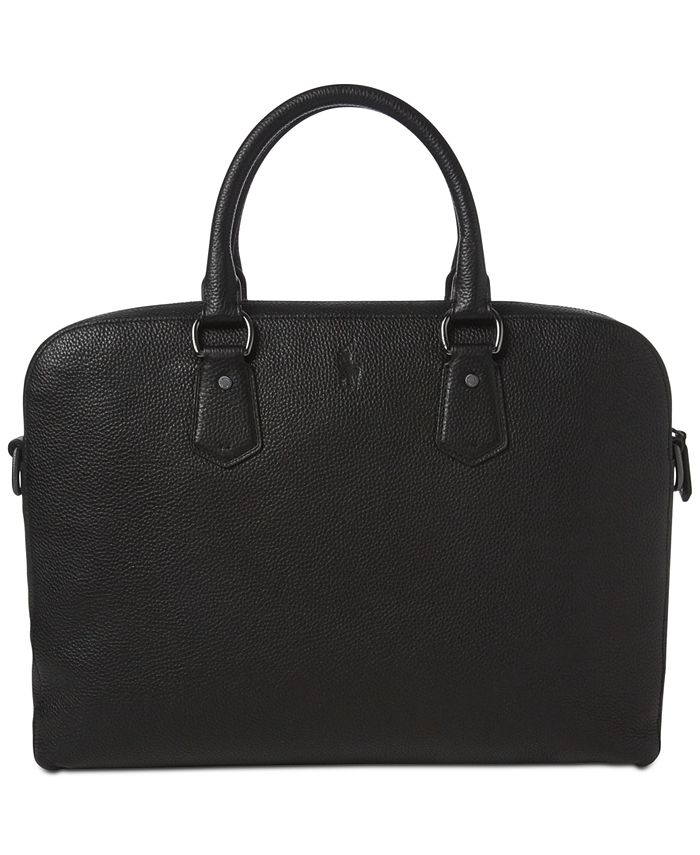 Polo Ralph Lauren Men's Pebbled Briefcase - Macy's