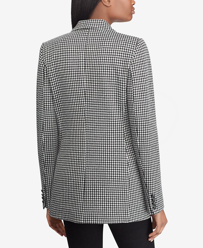 JOHN+JENN Laurent Blazer - Cherry Houndstooth