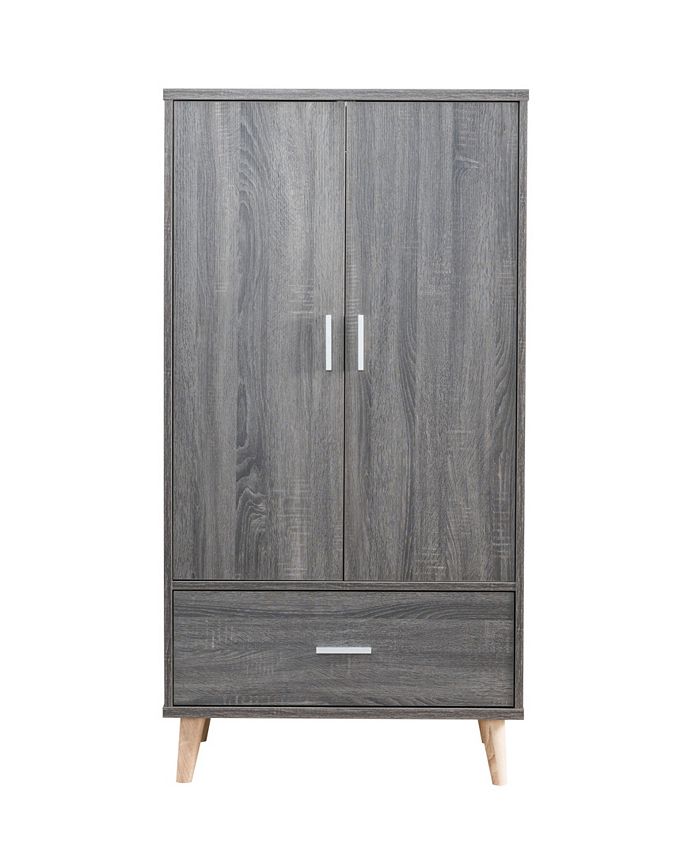Furniture of America Modern Massenburg Wardrobe Armoire Macy's