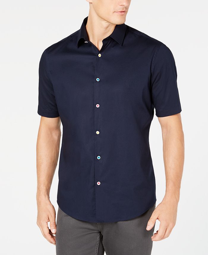 Alfani Men's Floral-Button Shirt, Created for Macy's - Macy's