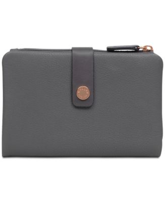 Radley London Larks Wood Medium Tab Pebble Leather Wallet - Macy's