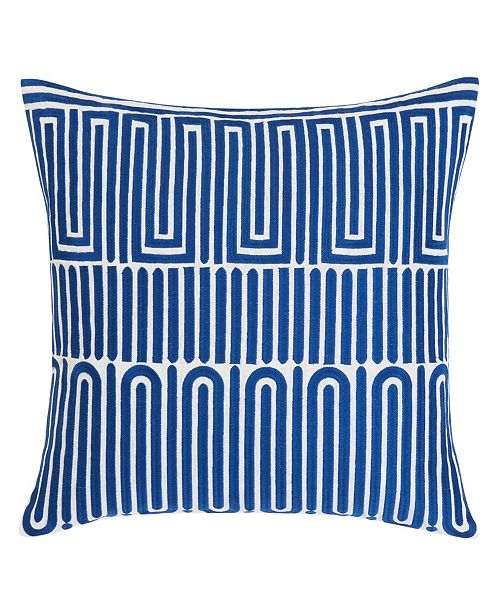 Trina Turk Racket Club Geo Aqua Square Pillow Reviews