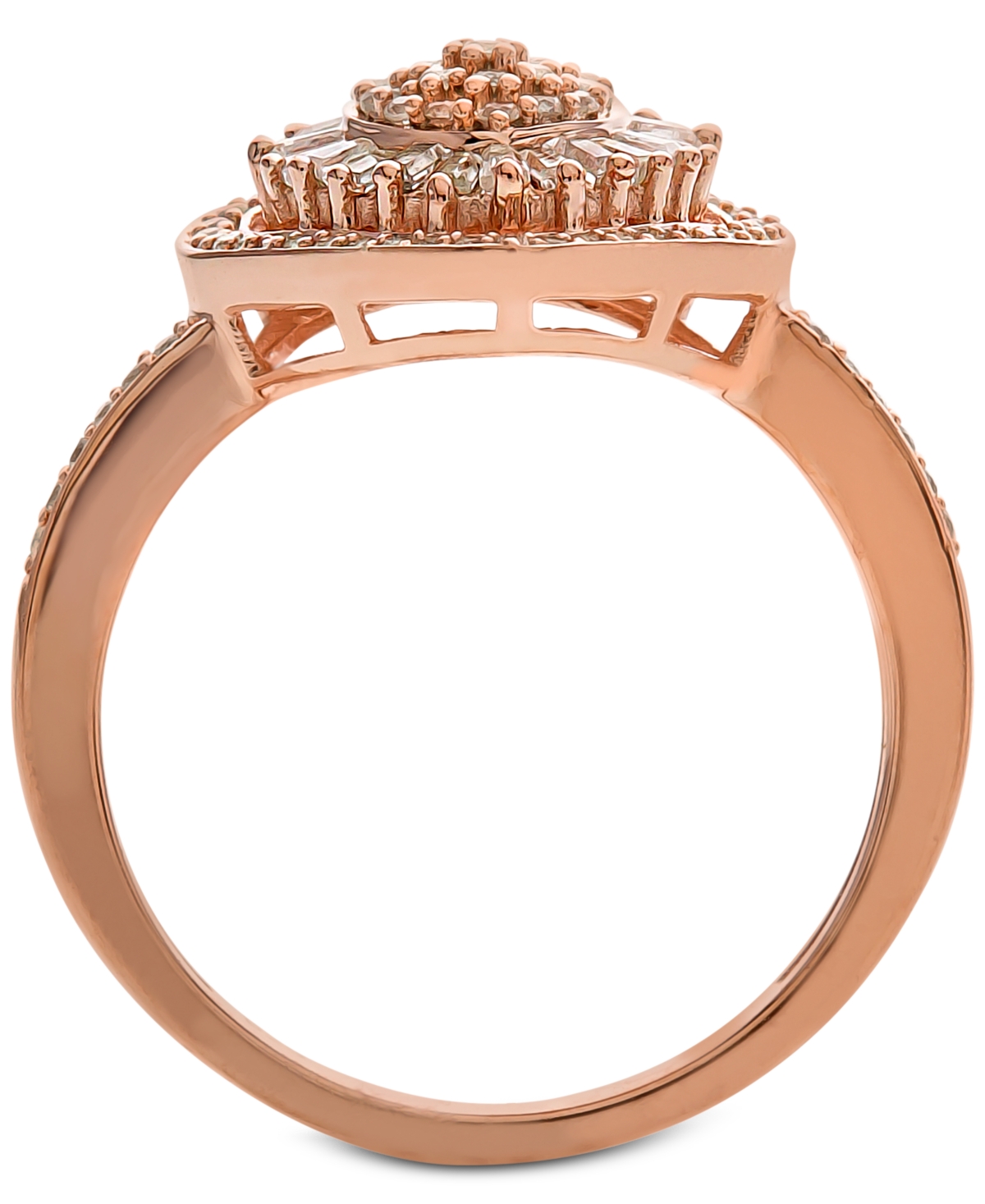 Diamond Heart Cluster Ring (1/2 ct. t.w.) in 14k White , Yellow or- Rose Gold