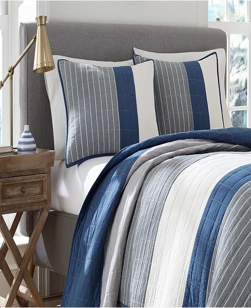 Nautica Swale Full/Queen Quilt & Reviews Quilts & Bedspreads Bed