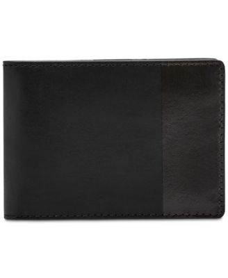 Fossil - Men's Nev Leather Money-Clip Wallet