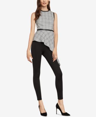 BCBGMAXAZRIA - Asymmetrical Houndstooth Top