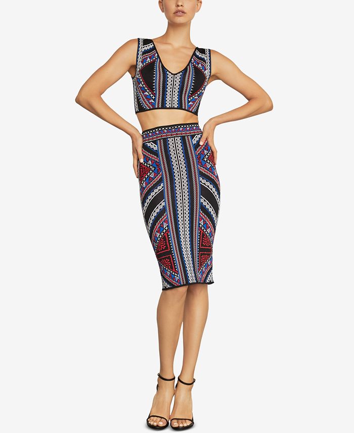 GEOMETRIC PENCIL SKIRT main image 1