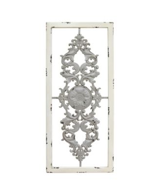 Stratton Home Décor Stratton Home Decor Grey Scroll Panel Wall Decor