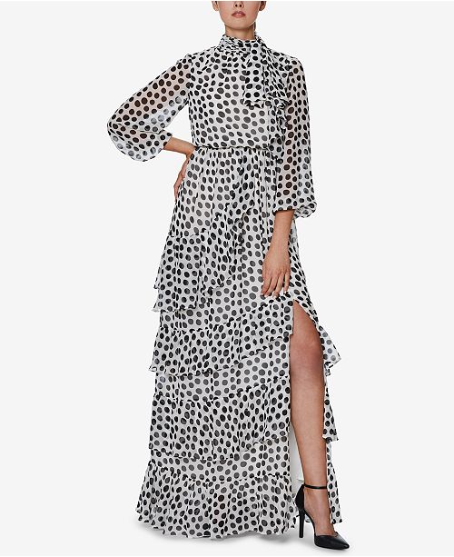 Inspr X Natalie Off Duty Polka Dot Maxi Dress Created For Macy S