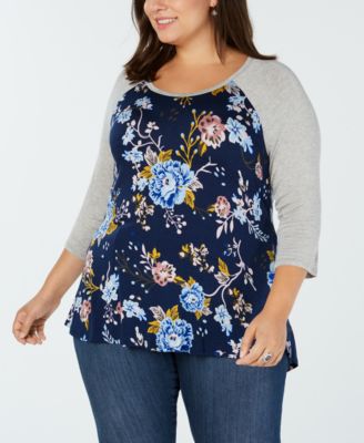 Eyeshadow Trendy Plus Size Floral-Print 