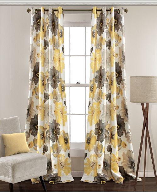 Lush Decor Leah Floral Curtain Collection Reviews Home Macy S
