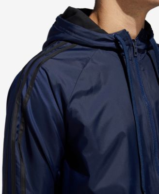 adidas men's reversible hooded jacket