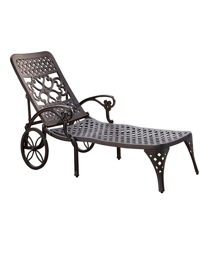 Home Styles Biscayne Black Chaise Lounge Chair Macy's