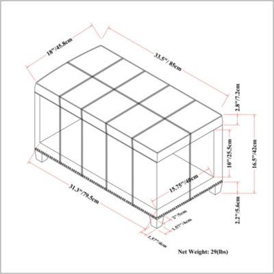 CLOSEOUT! Amelia Ottoman