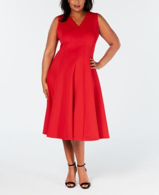 calvin klein plus size dresses at macys