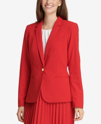 Calvin Klein - One-Button Notch-Collar Jacket