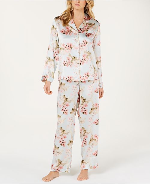 Charter Club Silk Pajama Set, Created for Macy's & Reviews Bras