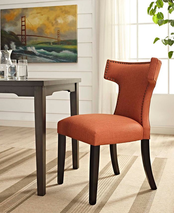Modway curve fabric dining chair clearance