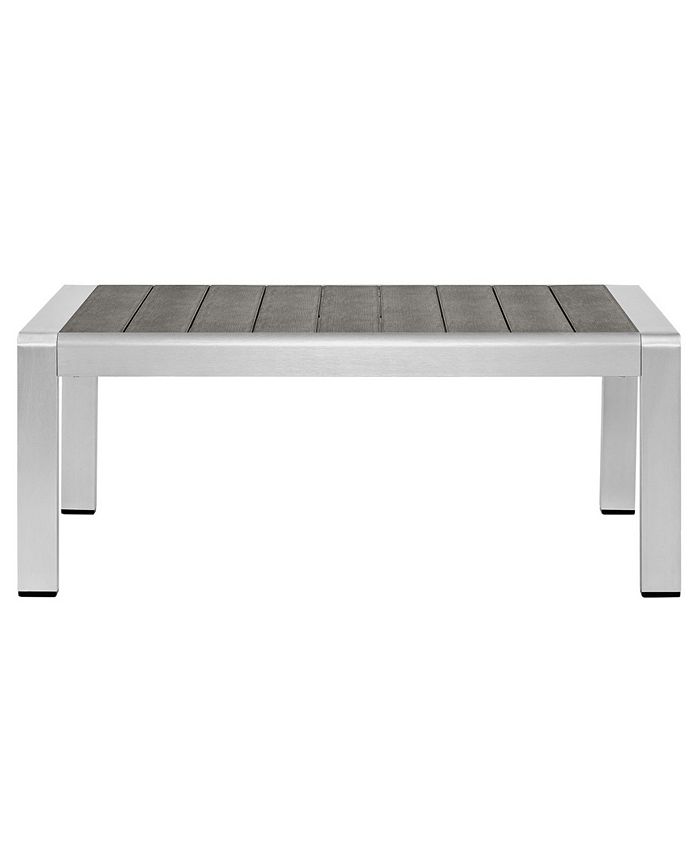 Modway Shore Outdoor Patio Aluminum Coffee Table Macy's