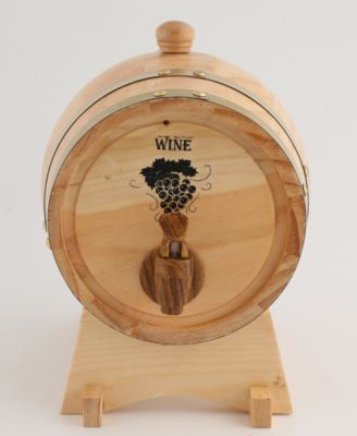 Cambridge CLOSEOUT! Oak Barrel 3-Quart Wine Dispenser with Stand