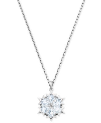 swarovski crystal snowflake necklace