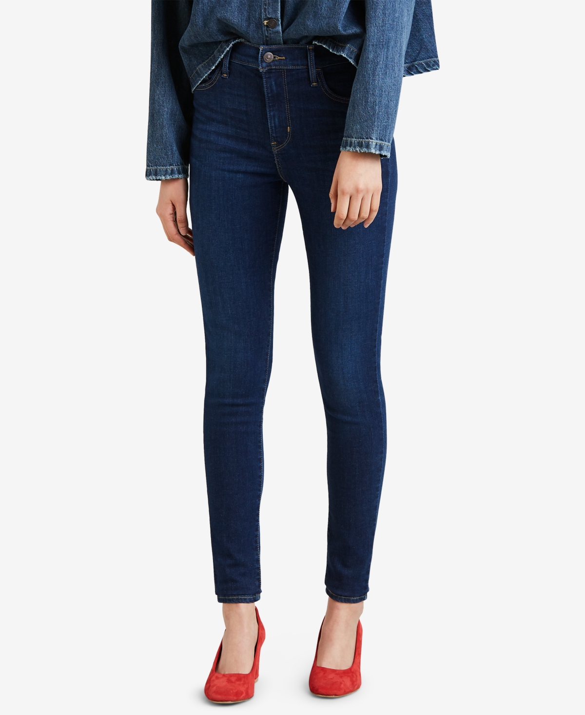 Women's 720 High-Rise Stretchy Super-Skinny Jeans in Extra Short Length - Indigo Daze