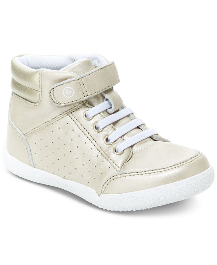 Stride rite white shop high top shoes
