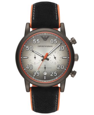 Orange Rubber Strap Watch 43mm 