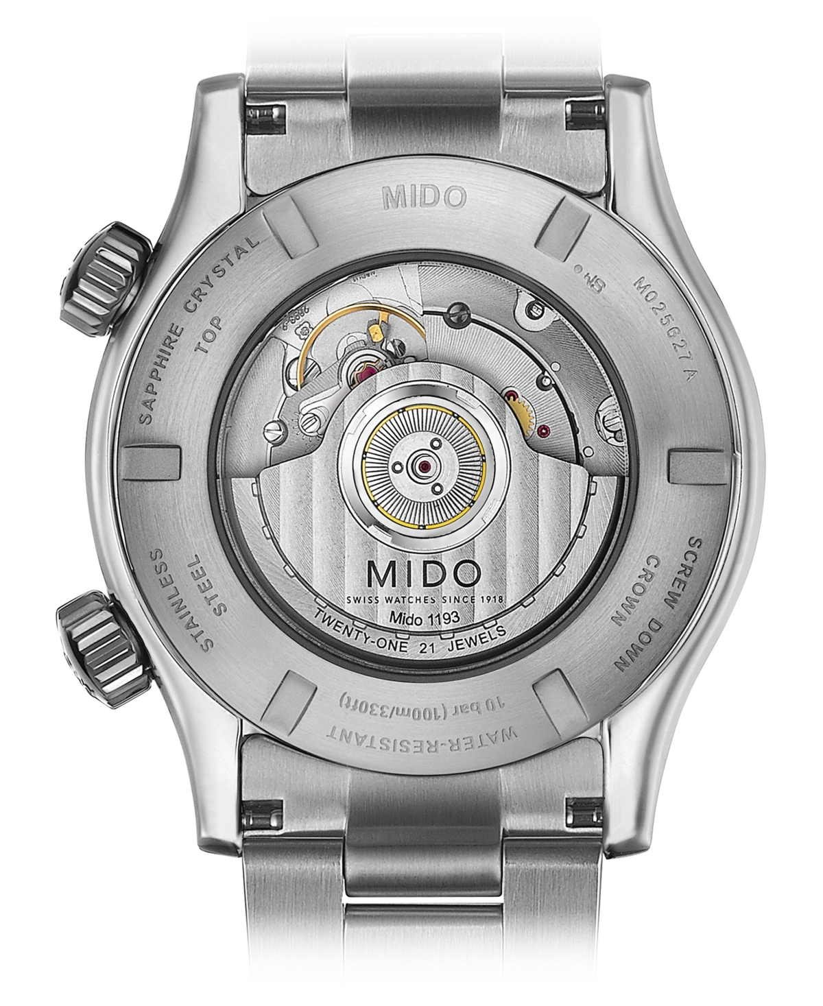 Shop Mido Men's Swiss Automatic Multifort Stainless Steel Bracelet Watch 42mm