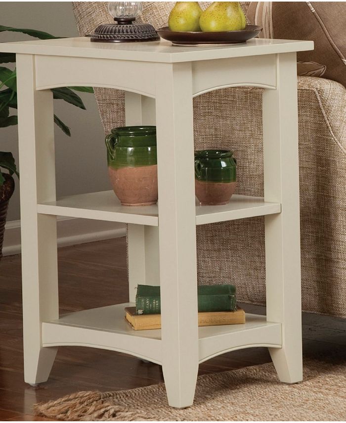 Alaterre Furniture Shaker Cottage 2 Shelf End Table, Sand Macy's