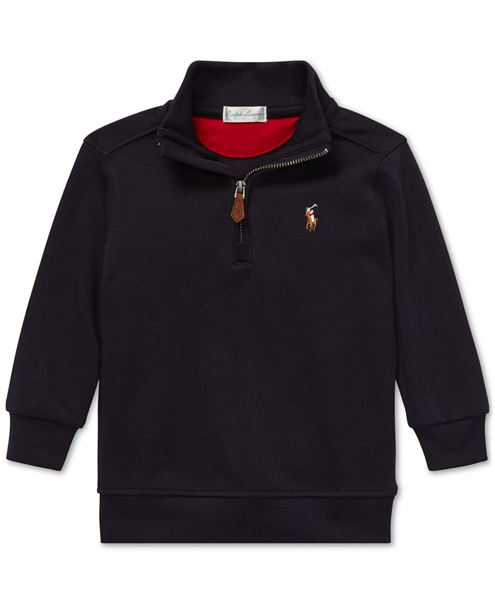 Polo Ralph Lauren Baby Boys HalfZip Supima® Cotton Pullover Macy's