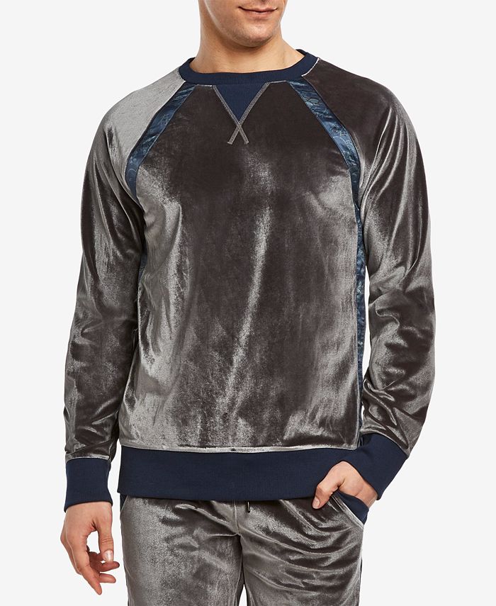 Mens velour sales sweatshirt