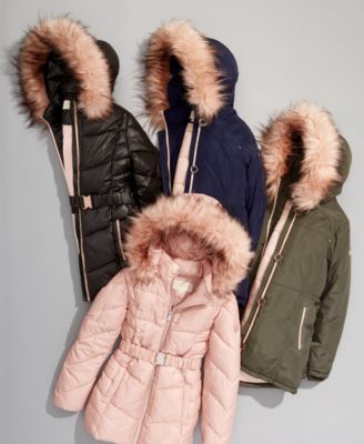 girls mk coat