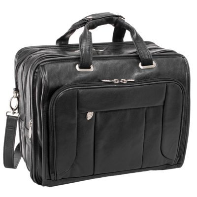 West Town 15" Fly-Through Checkpoint-Friendly Patented Detachable -Wheeled Laptop Briefcase