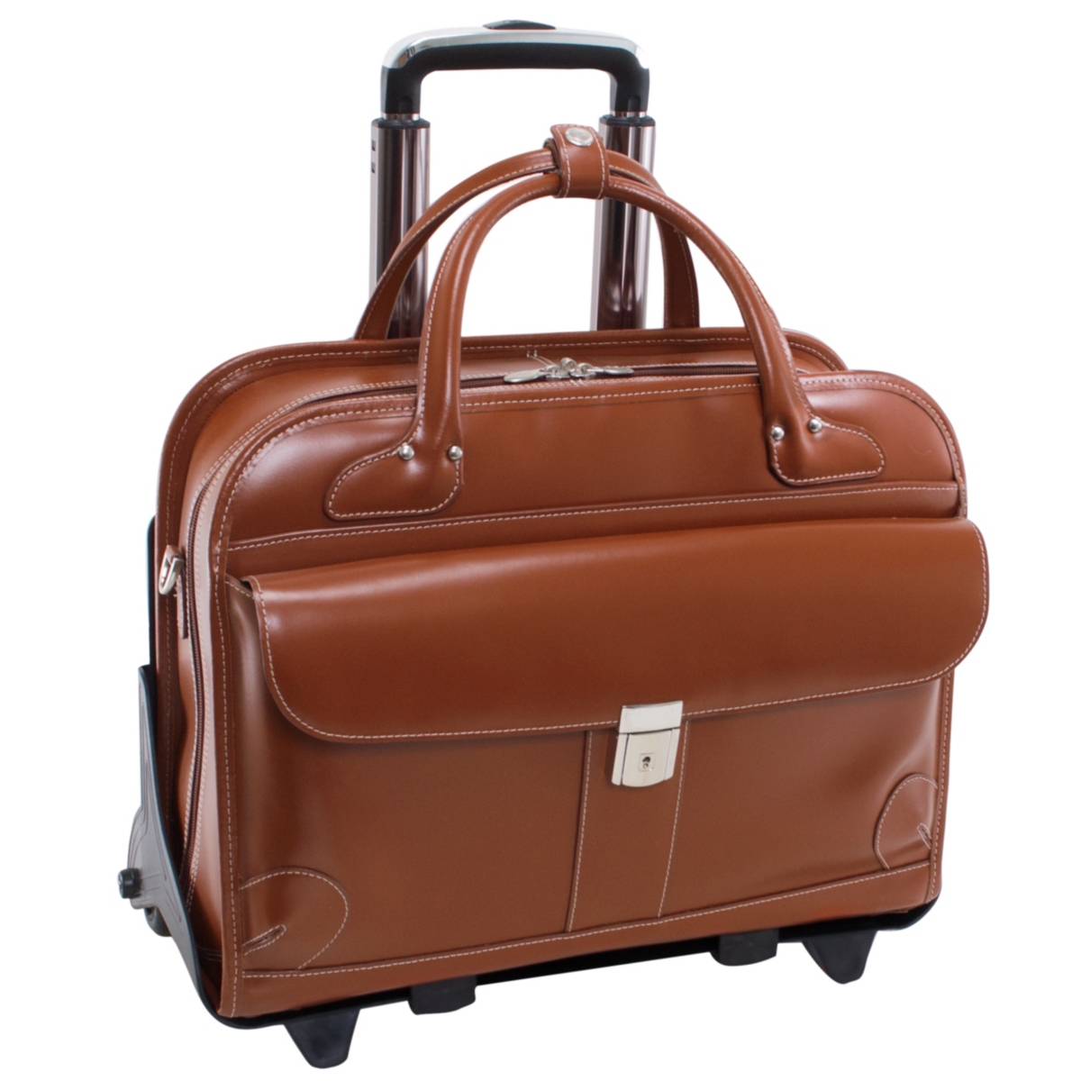 Lakewood, 15" Fly-Through Checkpoint-Friendly Ladies Laptop Briefcase - Brown