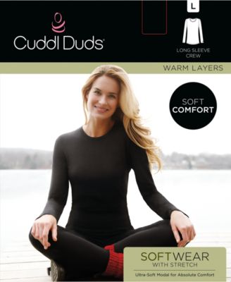 Cuddl Duds Softwear With Stretch Long Sleeve Turtleneck - Macy's