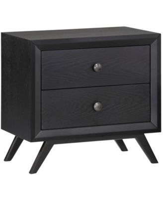 Modway - Macie King Fabric Platform Bed with Round Splayed Legs in Azure