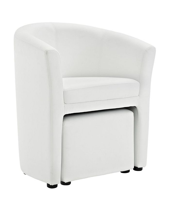Modway Divulge Armchair and Ottoman Macy's