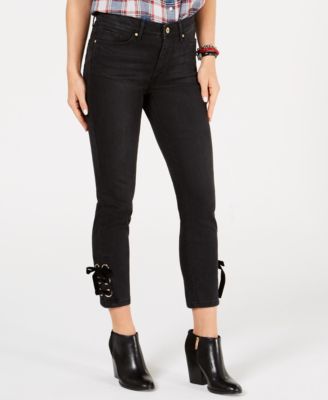 Tommy Hilfiger - Lace-Up Cropped Jeans