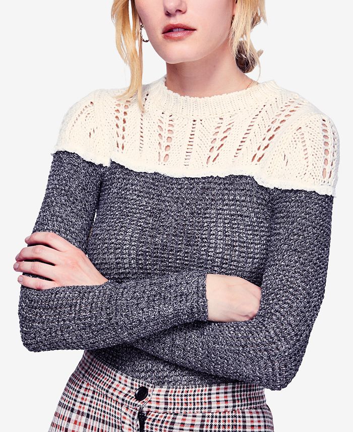 Free people snowflake sweater outlet