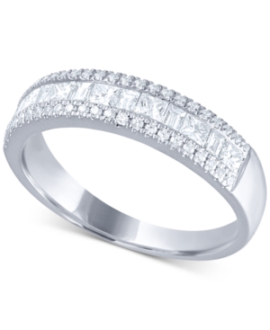 image of Diamond Princess & Baguette Band (3/4 ct. t.w.) in 14k White Gold