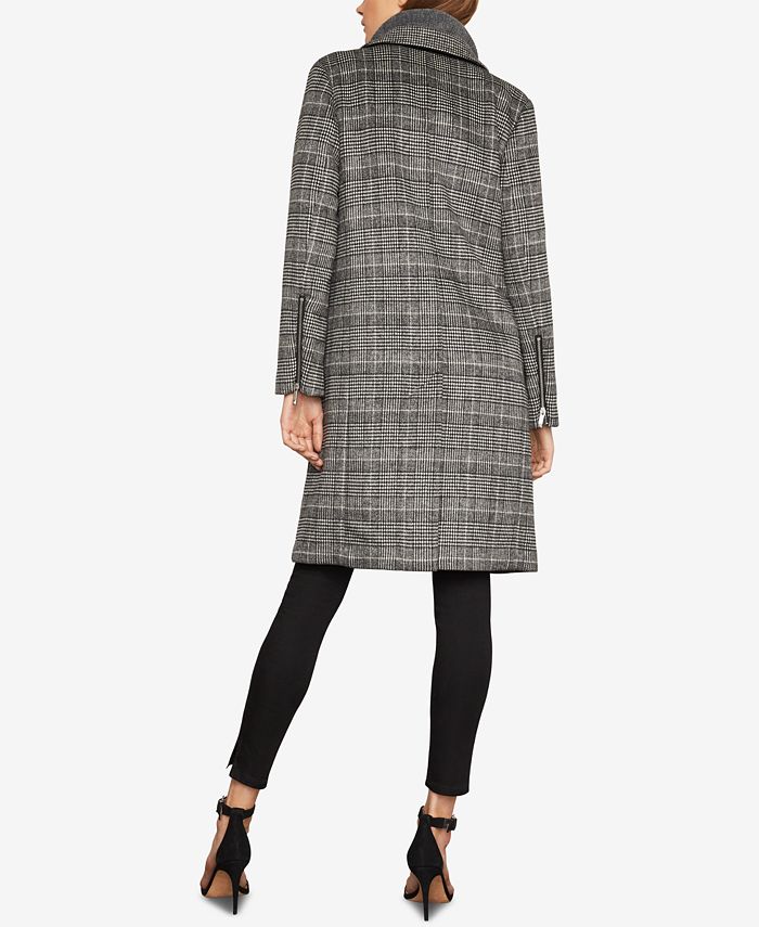 BCBGMAXAZRIA Valentina Double Breasted Plaid Coat Macy s