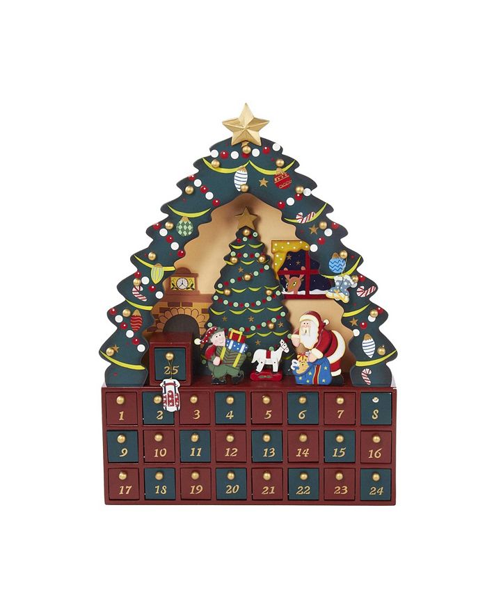 Kurt Adler 16 Inch Christmas Tree 24 Piece Advent Calendar Macy's