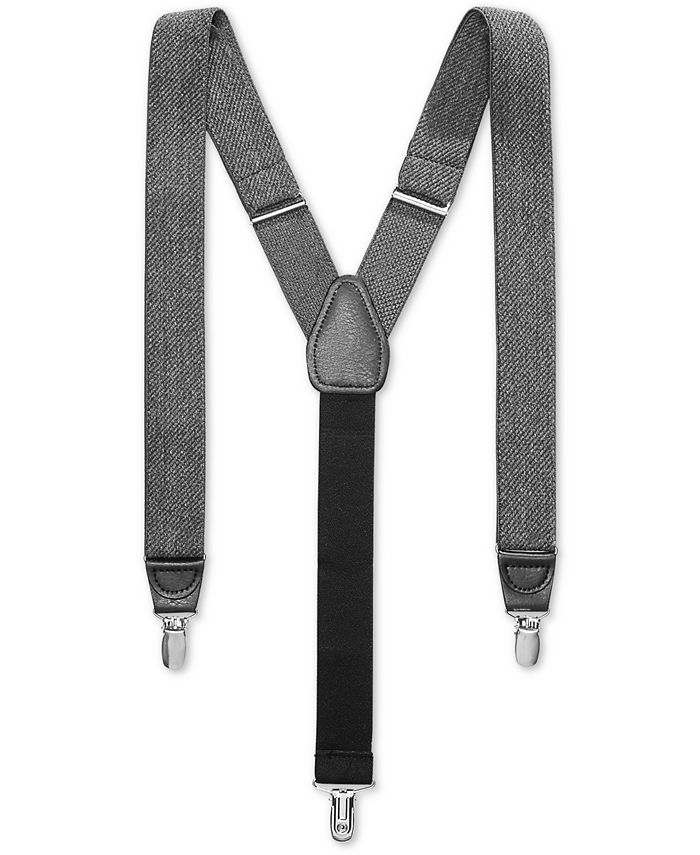 Club Room Men's Heathered Suspenders, Created for Macy's Macy's