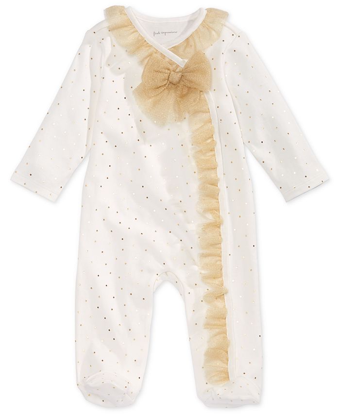 First Impressions Baby Girls Tulle Coverall, Created for Macy's - Macy's