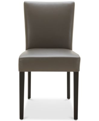 tate leather parsons dining chair