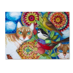 Trademark Global Oxana Ziaka 'mandala Cats' Canvas Art In Multi