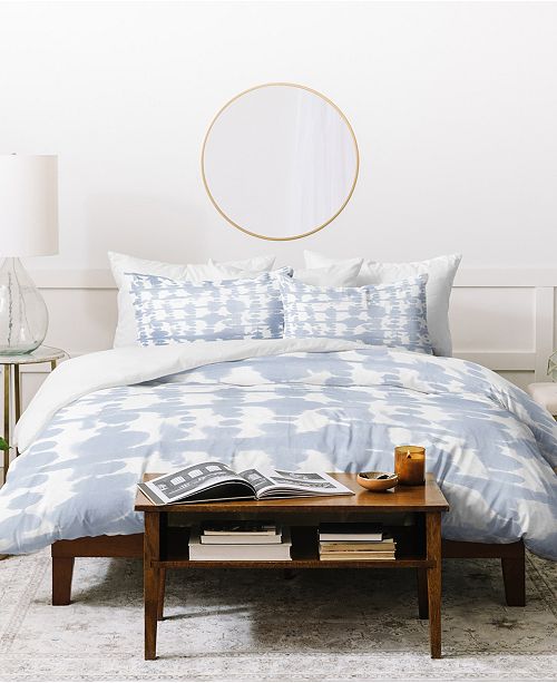 Deny Designs Jacqueline Maldonado Parallel Periwinkle Duvet Set